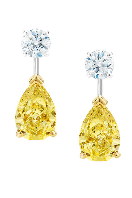 素材｜ホワイトダイヤモンド×イエローダイヤモンド<br>