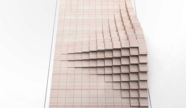 <strong>Slow Door</strong><br />252の立方体が波打つように開閉し、通り抜ける時間を遅らせることで、より空間を体感させるスローモーションドア。