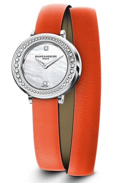 <strong>プティ プロメス</strong><br />ケース｜ダイヤモンド付きステンレススチール<br />直径｜22mm<br />厚さ｜7.68mm<br />ムーブメント｜クォーツ<br />ストラップ｜カーフ（二重巻き）<br />防水｜5気圧<br />発売時期｜2016年9月予定<br />予価｜37万円（税抜）