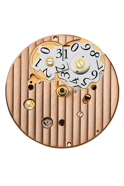 <strong>トンダ クロノール アニヴェルセール</strong><br />ムーブメント│手巻き（Cal.PF361）<br />機能│スプリットセコンド・クロノグラフ（30分積算計、12時間積算計）、日付表示（2枚のディスクを使うビッグデイト）<br />