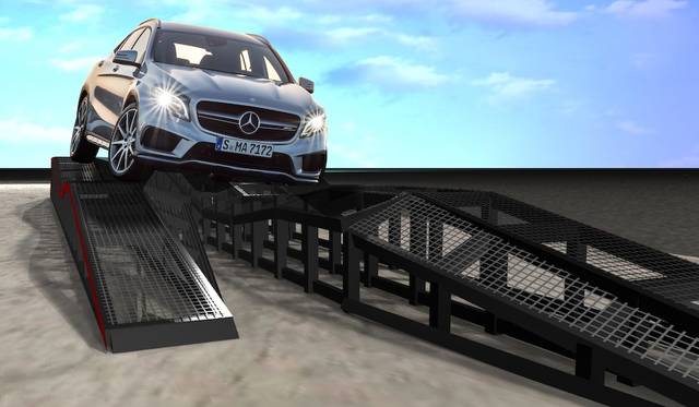 でこぼことした岩場を再現した「BALANCE MOGUL」