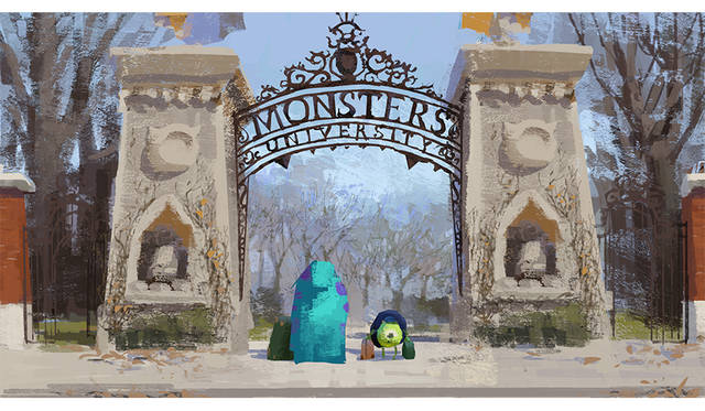 堤大介｜≪モーメントペインティング：退学≫｜『モンスターズ・ユニバーシティ』（2013年）｜デジタルペインティング｜©Disney/Pixar