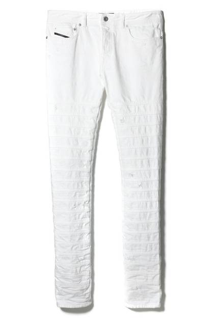 <strong>DIESEL BLACK GOLD青山限定</strong><br/>MEN'S デニムパンツ（ホワイト）<br/> 価格｜5万7000円