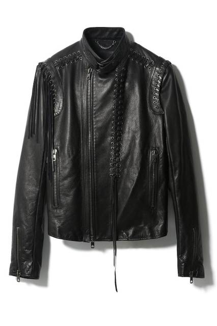 <strong>DIESEL BLACK GOLD青山限定</strong><br/>MEN'S レザージャケット（ブラック）<br/> 価格｜25万2000円