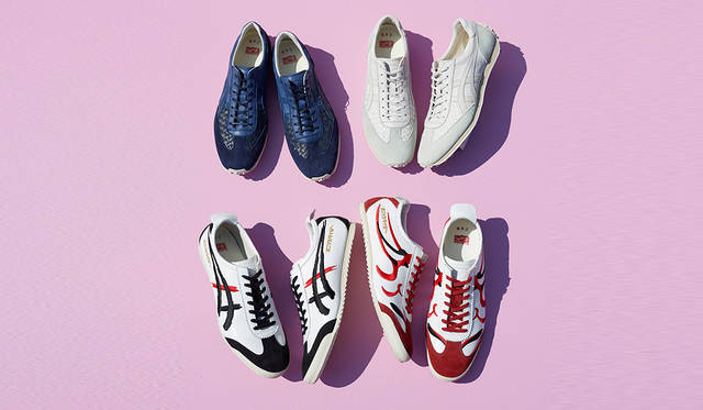 スニーカー各2万8080円／すべてオニツカタイガー