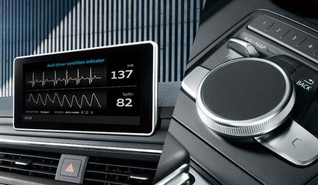 MMIディスプレイにも状況が表示される。もちろん、早急の休憩が必要というサインだ