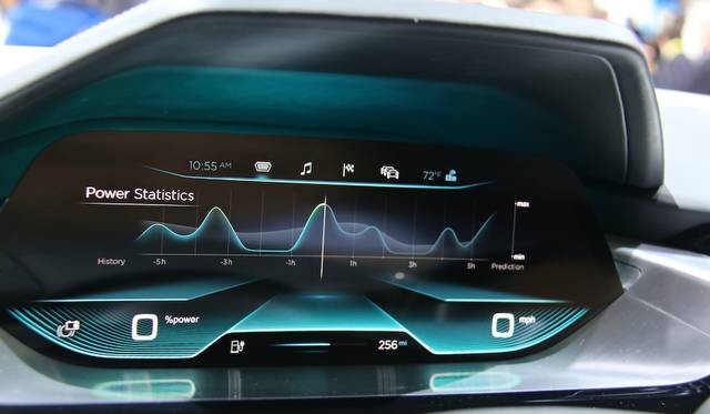 アウディが公開した有機ELメーターパネル