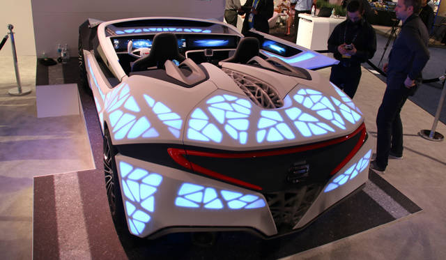 ボッシュによる次世代ダッシュボード・コンセプトのデモ機。