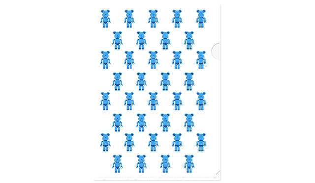 <strong>BE@BRICKクリアファイルセット</strong>／価格 540 円　　© 大図まこと BE@RBRICK TM & © 2001-2016 MEDICOM TOY CORPORATION. All rights rserved.