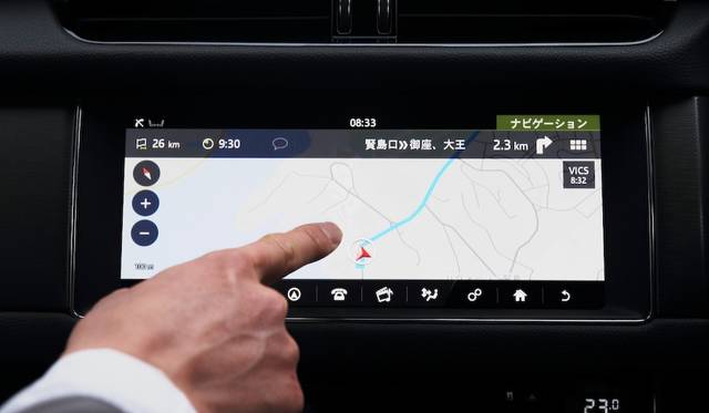 インコントロールタッチプロは10.2インチの静電式タッチスクリーン採用