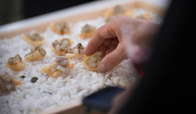 アミューズとして供されたフィンガーフード