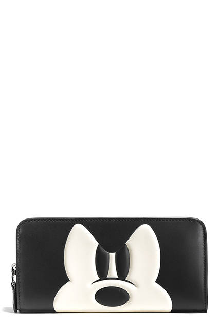 <strong>ミッキー アコーディオン ジップ ウォレット グラブタン レザー</strong><br>価格｜5万1840円<br>サイズ｜H10 x W20（cm）