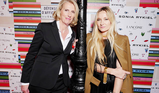 （写真左より）ランコム・インターナショナルのフランソワーズ・レーマン社長とソニア・リキエルのクリエイティブ・ディレクター ジュリー・ドゥ・リブラン©Lancôme