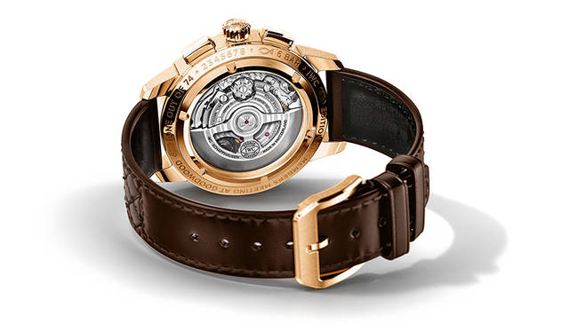 <strong>インヂュニア・クロノグラフ“74th グッドウッド・メンバーズ・ミーティング”</strong><br /> ケース　18Kレッドゴールド<br /> サイズ　直径42mm<br /> ムーブメント　自動巻き<br /> ストラップ　カーフスキン<br /> 防水　6気圧<br /> 発売時期　2016年10月<br /> 価格　199万円<br />