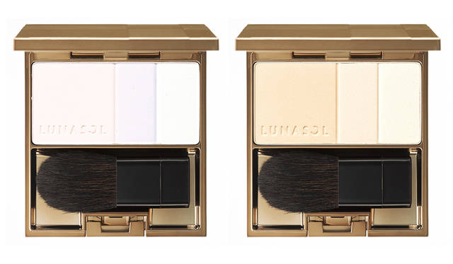 <strong>ライティングシアーハイライト</strong><br /> 計算された3つの質感の組み合わせで、肌に自然な明るさと透明感を演出する3色セットのハイライト。きめ細かいパウダーが溶け込むようになじんで、繊細な光感をプラスします。<br /> <br /> 全2種<br /> 価格｜2500円（税抜）<br /> 発売日｜8月19日（金）<br /> ※別売｜チークカラーコンパクト　1500円（税抜）、チークカラーコンパクトS　1000円（税抜）、フェース用ブラシ　1000円（税抜）<br />