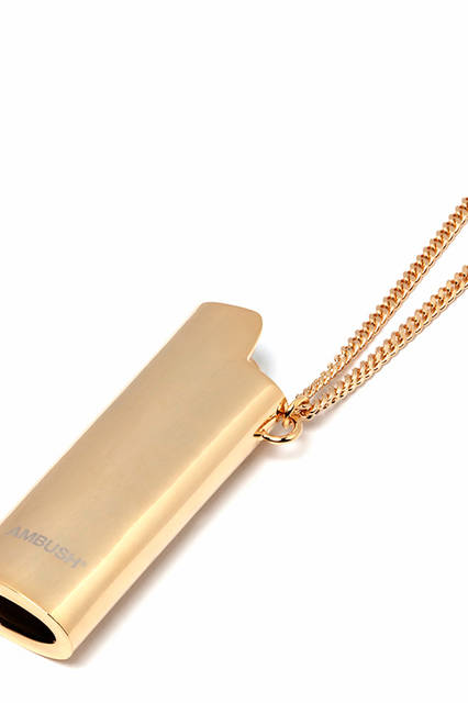 <strong>LIGHTER CASE NECKLACE </strong><br>カラー｜ Gold, Silver <br>価格｜ 9000円（税抜）