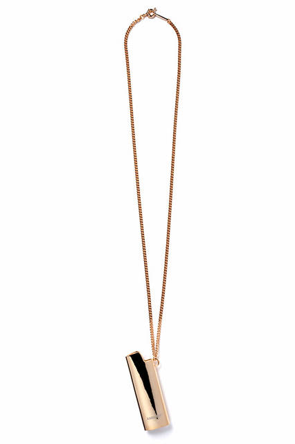 <strong>LIGHTER CASE NECKLACE </strong><br>カラー｜ Gold, Silver <br>価格｜ 9000円（税抜）