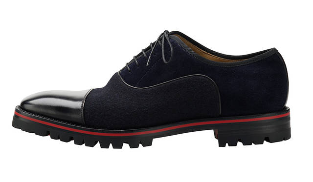 Hubertus Orlato Flat Calf Feutre Veau Velours Emir Black Navy 13万2000円（税抜）
