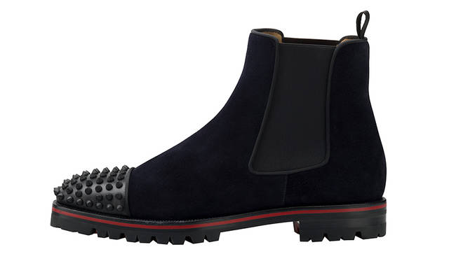 Melon Spikes Flat Calf Veau Velours Emir GG Black Navy 18万2000円（税抜）