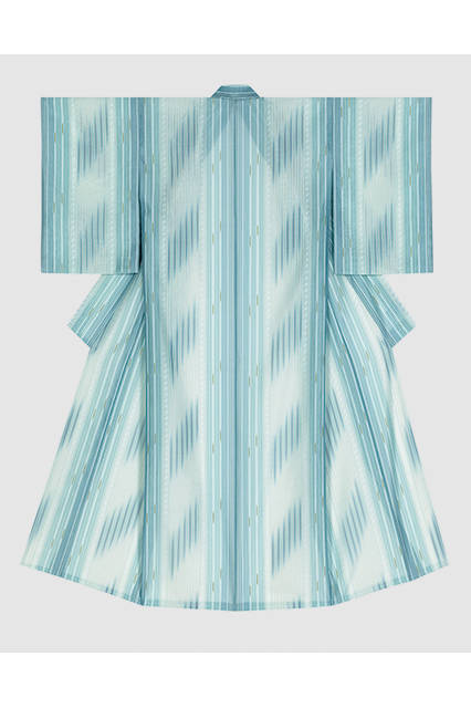 文部科学大臣賞</br>＜染織＞　 穀織着物「海に聞く」　海老ヶ瀬順子