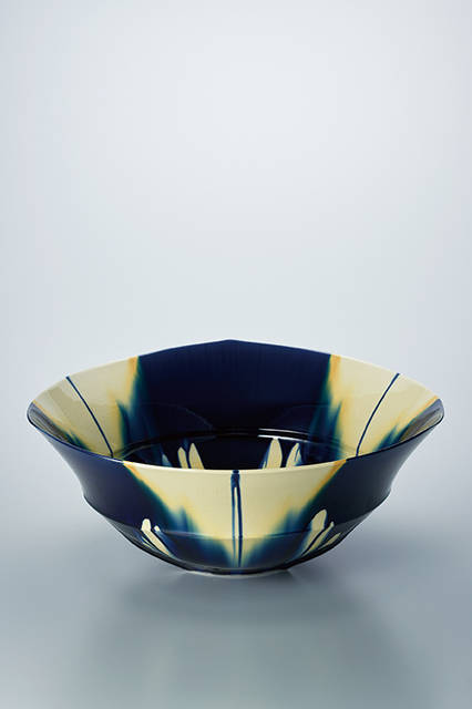 日本工芸会奨励賞</br>＜陶芸＞　藍三彩「1607」　加藤清和