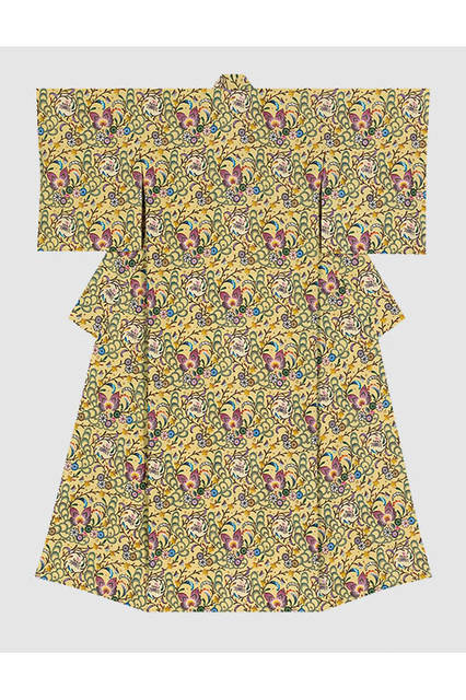 日本工芸会奨励賞</br>＜染織＞　琉球紅型染着物「彩海」　城間栄順