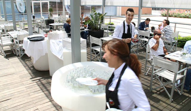 Mirafiori-Motor-Village_054 併設の「ミラフィオーリ・カフェ」