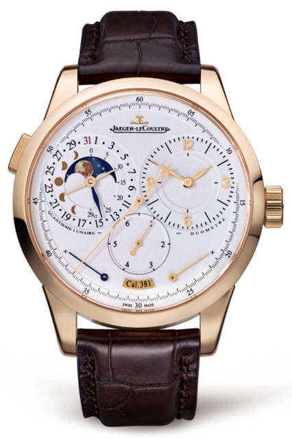 <strong>デュオメトル・カンティエーム・ルネール</strong><br /> 487万5000円<br /> 機能｜2つの独立したバレル、ムーンフェイズ、ジャンピングセコンド<br /> ムーブメント｜手巻き（自社製キャリバーCal.381）<br /> パワーリザーブ｜各バレルともに50時間<br /> ケース素材｜18Kホワイトゴールド<br /> ケースサイズ｜40.5mm<br /> 防水｜5気圧<br /> ストラップ｜アリゲーター<br />