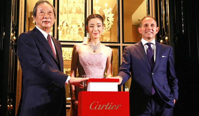 カルティエ 銀座ブティックオープニングセレモニーの様子