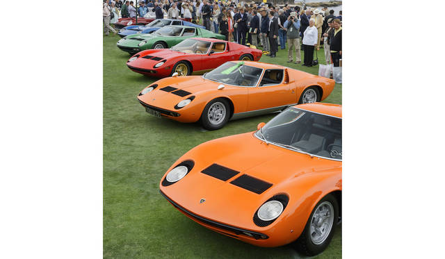 Pebble Beach Concours d’Elegance 2016 |ペブルビーチ・コンクールデレガンス 2016 063 2016年はランボルギーニ・ミウラの50周年にあたる Copyright © Kimball Studios / Courtesy of Pebble Beach Concours d'Elegance