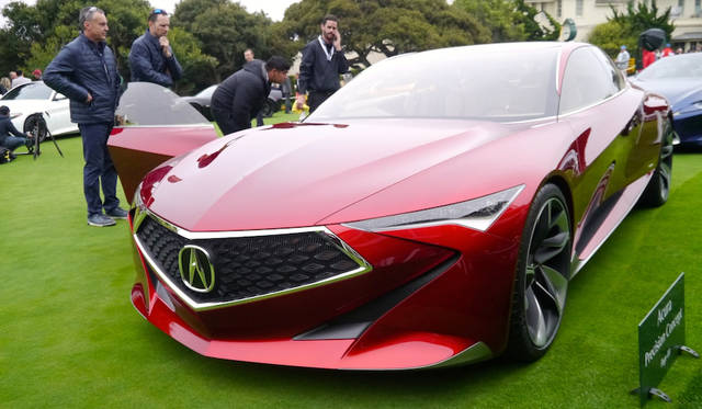 Pebble Beach Concours d’Elegance 2016 |ペブルビーチ・コンクールデレガンス 2016 066 今年のデトロイトショーで公開された「アキュラ プレシジョン コンセプト」は、アキュラブランドのデザインの方向性を指し示すという