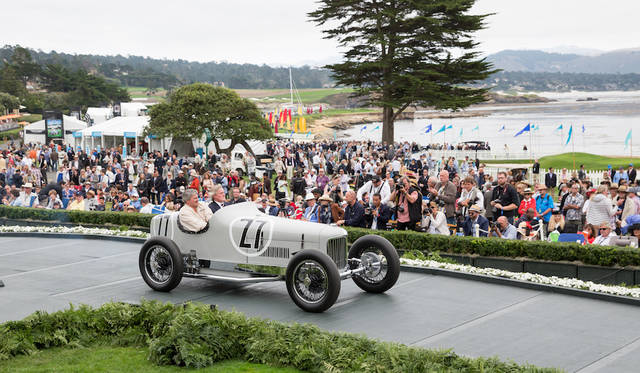 Pebble Beach Concours d’Elegance 2016 |ペブルビーチ・コンクールデレガンス 2016 018 戦前から戦後にかけてゼネラルモーターズでエンジニアとして重要な地位を占めていた人物にちなんだ「チャールズAチェイン賞」はドゥーゼンバーグのシャシーを短くしたものにディーゼルエンジン搭載のレーシングカー、ハリーミラースペシャル(31年)に与えられた Copyright © Kimball Studios / Courtesy of Pebble Beach Concours d'Elegance