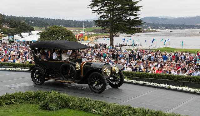 Pebble Beach Concours d’Elegance 2016 |ペブルビーチ・コンクールデレガンス 2016 032 Class A-1(Antique Open)部門1位、Mercedes 70 HP Vanvooren Seven Passenger Touring(1911年)はアメリカ人がパリで発注して制作させたモデル Copyright © Kimball Studios / Courtesy of Pebble Beach Concours d'Elegance