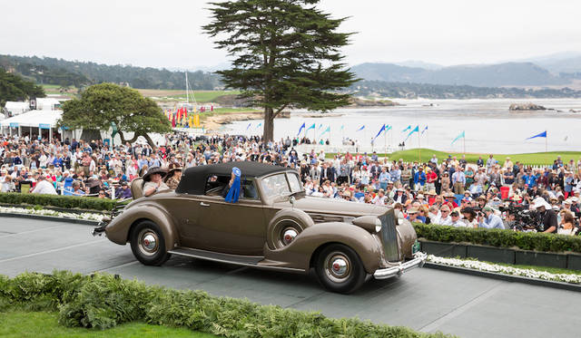 Pebble Beach Concours d’Elegance 2016 |ペブルビーチ・コンクールデレガンス 2016 036 Class D(Packard)部門1位、Packard 1607 Twelve Convertible Coupe(38年) Copyright © Kimball Studios / Courtesy of Pebble Beach Concours d'Elegance