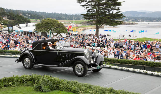 Pebble Beach Concours d’Elegance 2016 |ペブルビーチ・コンクールデレガンス 2016 037 Class E-1(Chapron Coachwork)部門1位、Hispano-Suiza H6B Chapron Cabriolet(26年)はシャプロンのローンドレット形式のボディを持つイスパノスイサ Copyright © Kimball Studios / Courtesy of Pebble Beach Concours d'Elegance