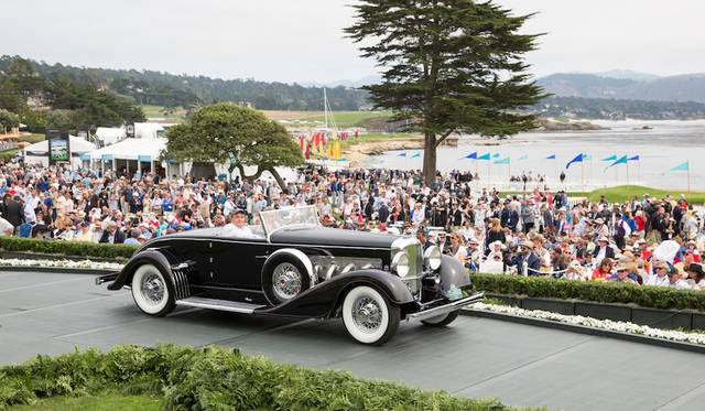 Pebble Beach Concours d’Elegance 2016 |ペブルビーチ・コンクールデレガンス 2016 039 Class G(Duesenberg)部門1位はDuesenberg SJ Bohman & Schwartz Convertible Coupe(37年) Copyright © Kimball Studios / Courtesy of Pebble Beach Concours d'Elegance