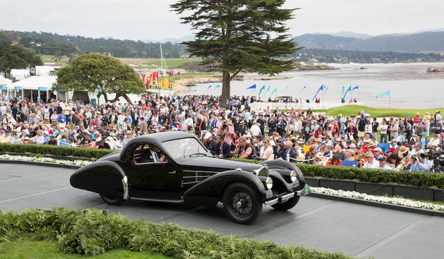 Pebble Beach Concours d’Elegance 2016 |ペブルビーチ・コンクールデレガンス 2016 043 Class J-2(European Classic Late)部門1位はBugatti Type 57S Gangloff Coupé(37年) Copyright © Kimball Studios / Courtesy of Pebble Beach Concours d'Elegance