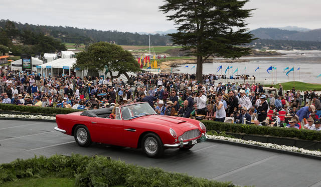 Pebble Beach Concours d’Elegance 2016 |ペブルビーチ・コンクールデレガンス 2016 052 Class O-1(Postwar Touring)部門1位、Aston Martin DB5 Touring Convertible(63年) Copyright © Kimball Studios / Courtesy of Pebble Beach Concours d'Elegance