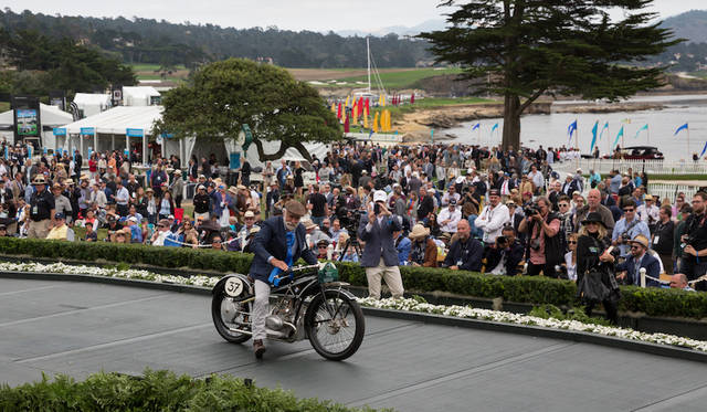 Pebble Beach Concours d’Elegance 2016 |ペブルビーチ・コンクールデレガンス 2016 058 Class X(BMW Motorcycles)部門1位のBMW R37(25年) Copyright © Kimball Studios / Courtesy of Pebble Beach Concours d'Elegance