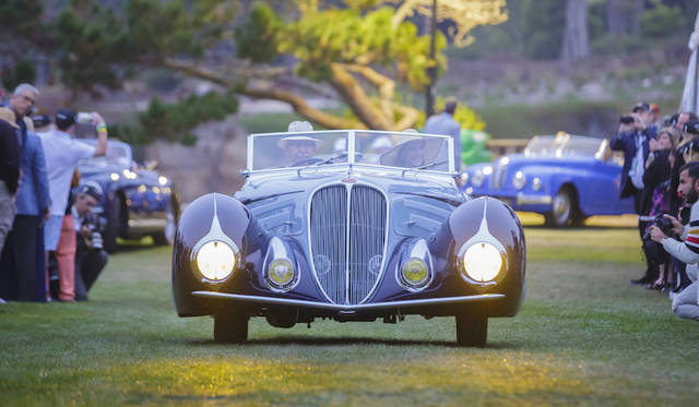 Pebble Beach Concours d’Elegance 2016 |ペブルビーチ・コンクールデレガンス 2016 059 ドゥラエ135Mの入場シーン Copyright © Kimball Studios / Courtesy of Pebble Beach Concours d'Elegance
