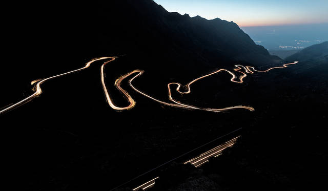 トランスファガラシャンのつづら折り