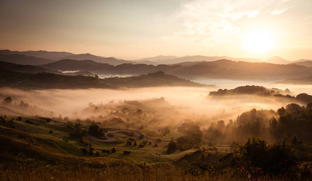 トランスファガラシャンの朝の光景