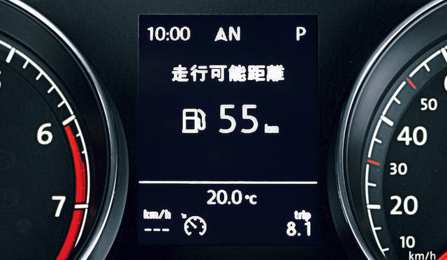 ゴルフ コネクトに標準装備のマルチファンクションインジケーター