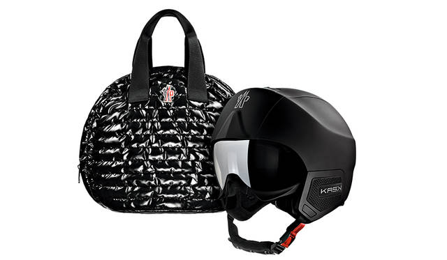 <strong>スノーヘルメット（Moncler Grenoble Snow Helmet）</strong><br /> ケースセット販売<br /> オーディオ機能付 10万円（税別）<br /> オーディオ機能なし 8万円（税別）<br />
