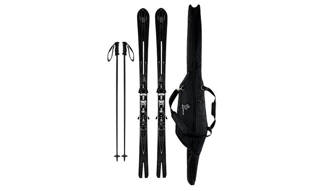 <strong>MONCLER｜High Performance</strong><br /><strong>スキーボード（zai & MONCLER GRENOBLE）</strong><br />ケース・ストックセット｜66万9000円（税別）<br />