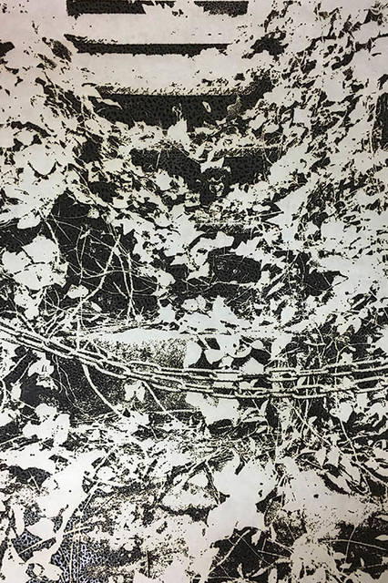 市川孝典/untitled(wood land)/2016/</br>burnt paper/ H2046mmxW1326mm</br>©Kosuke Ichikawa