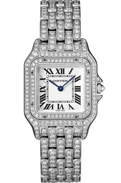 Ref.｜CRHPI01130<br />ムーブメント｜クオーツ<br />素材｜18KWG、ブリリアントカットダイヤモンド<br />ケースサイズ｜MM（W27☓H37mm）<br />価格｜1150万円（税別予価）