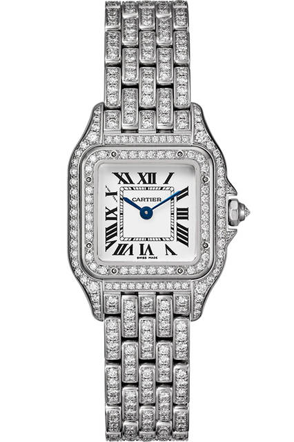 Ref.｜CRHPI01129<br />ムーブメント｜クオーツ<br />素材｜18KWG、ブリリアントカットダイヤモンド<br />ケースサイズ｜SM（W22☓H30mm）<br />価格｜830万円（税別予価）