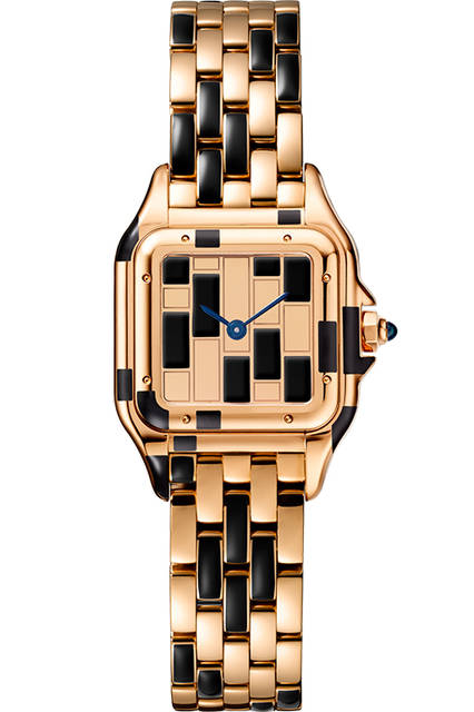 Ref.｜CRWGPN0010<br />ムーブメント｜クオーツ<br />素材｜18KPG、ブリリアントカットダイヤモンド、ブラックラッカー<br />ケースサイズ｜SM（W22☓H30mm）<br />価格｜256万円（税別予価）