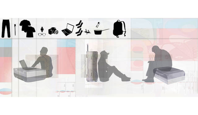 最小限の持ち物で、どこでもより豊かな生活を送るためのスーツケース<br>作品名｜HAVING NOTHING, AND YET POSSESSING EVERYTHING<br>受賞者｜アーラン・ウォン（Ahran Won）／韓国<br>メンター｜ネリ・アンド・フー